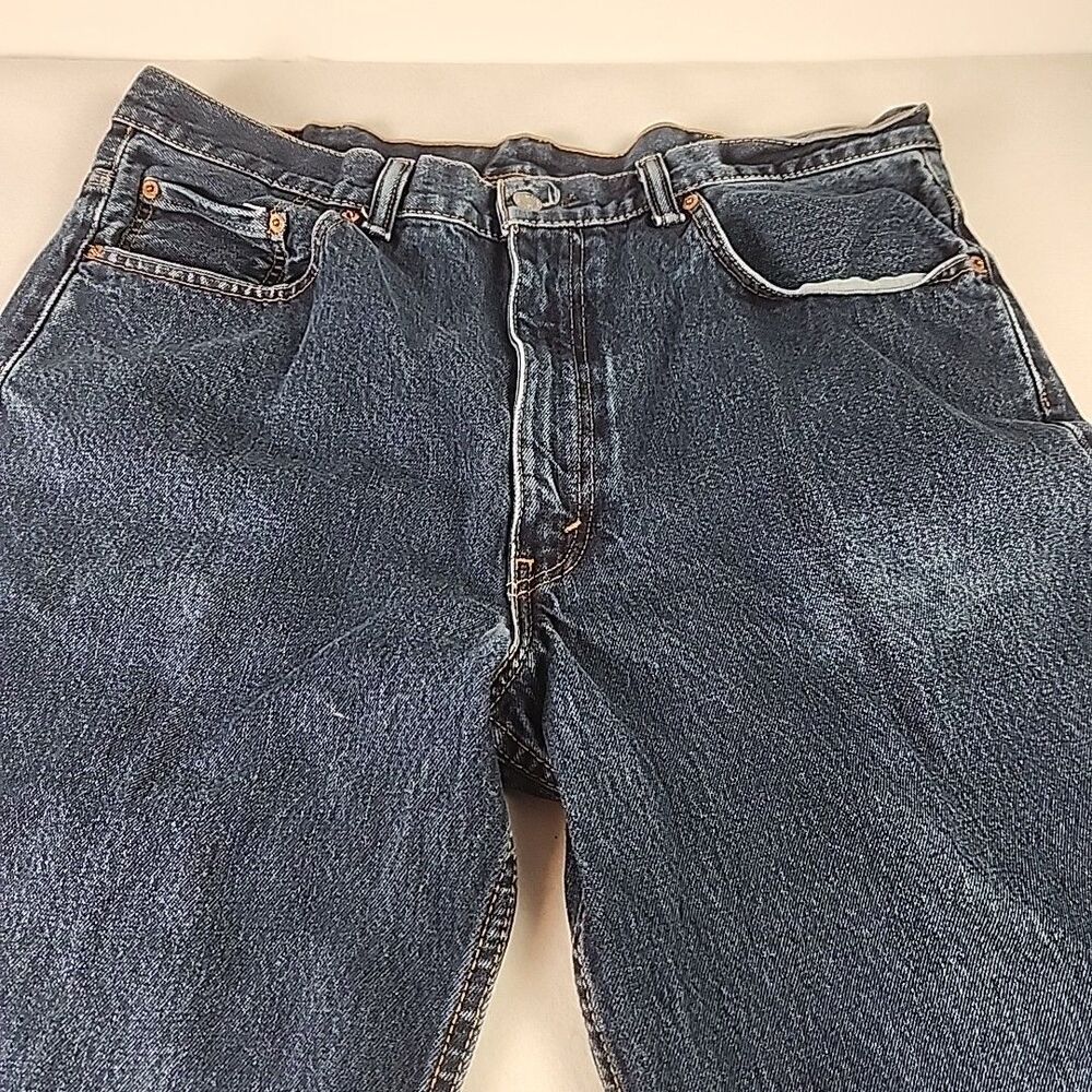 Levis 550 Jeans Mens Size 38 x 36 Straight Relaxed Fit Blue Denim - Picture 2 of 13